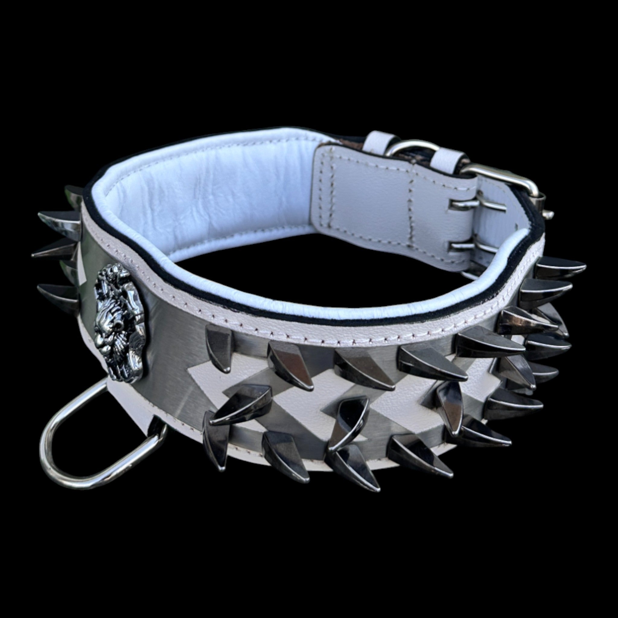 IVORY FANG extreme luxury dog collar for Rottweiler and K9