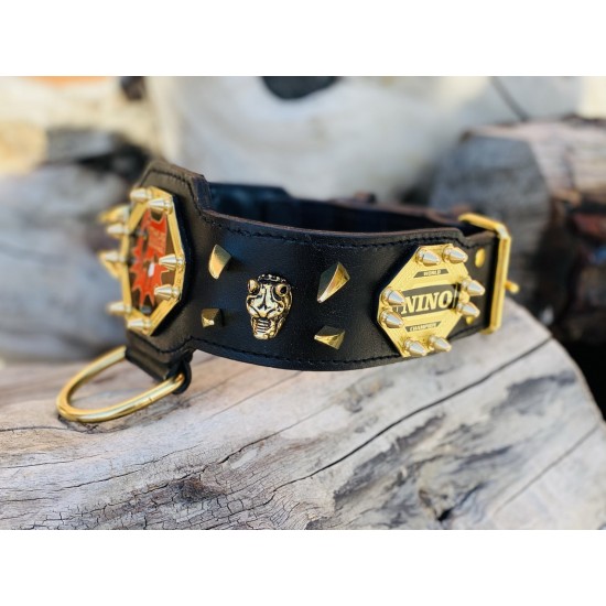 Extreme Collars | Handmade Dog Collars | Personalized Collars | Dog Gift | Engraved Dog Collar | Custom Dog Collar with Name Plate